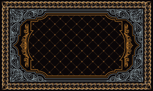 وکتور کادر و حاشیه با خطوط سفید و طلایی